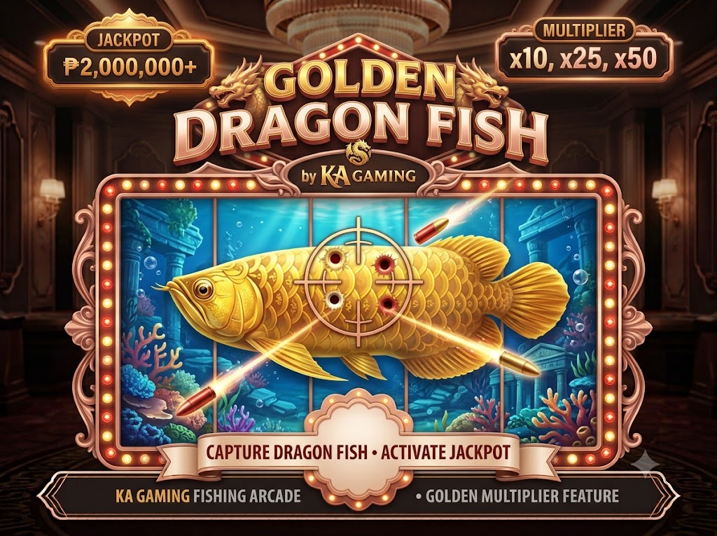 Golden Dragon Fish fishing game at 89PHP IO